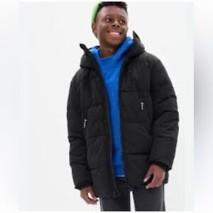 GAP Teen Black Puffer Jacket Size 10